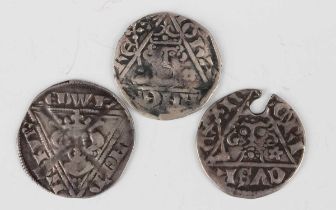 An Ireland Edward I silver penny 1272-1307, Waterford Mint, two other Ireland hammered silver