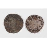 A Henry VIII posthumous issue portrait groat 1547-50, debased mintmark lis, and a Henry VIII