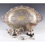 A pair of George III silver Old English pattern tablespoons, London 1794 by Richard Crossley, and an