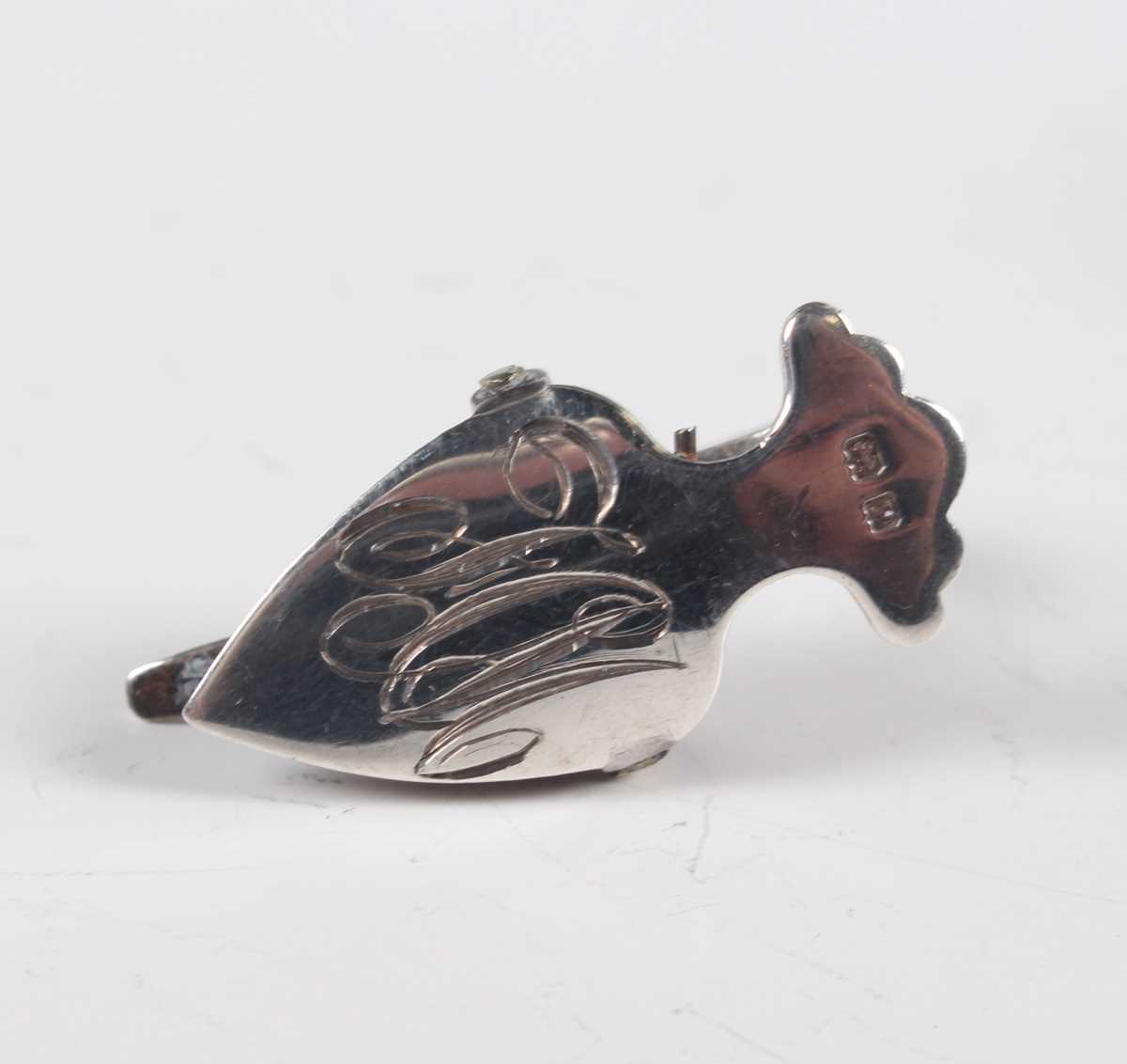 An Edwardian silver novelty bookmark in the form of a trowel, Birmingham 1904 by Crisford & - Image 6 of 7