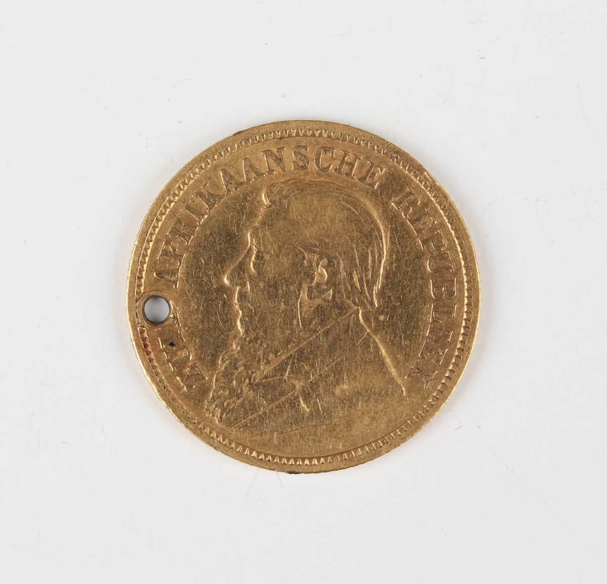 A South Africa gold half-pond 1894 (pierced for suspension), together with a group of 18th, 19th and