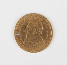 A South Africa gold half-pond 1894 (pierced for suspension), together with a group of 18th, 19th and