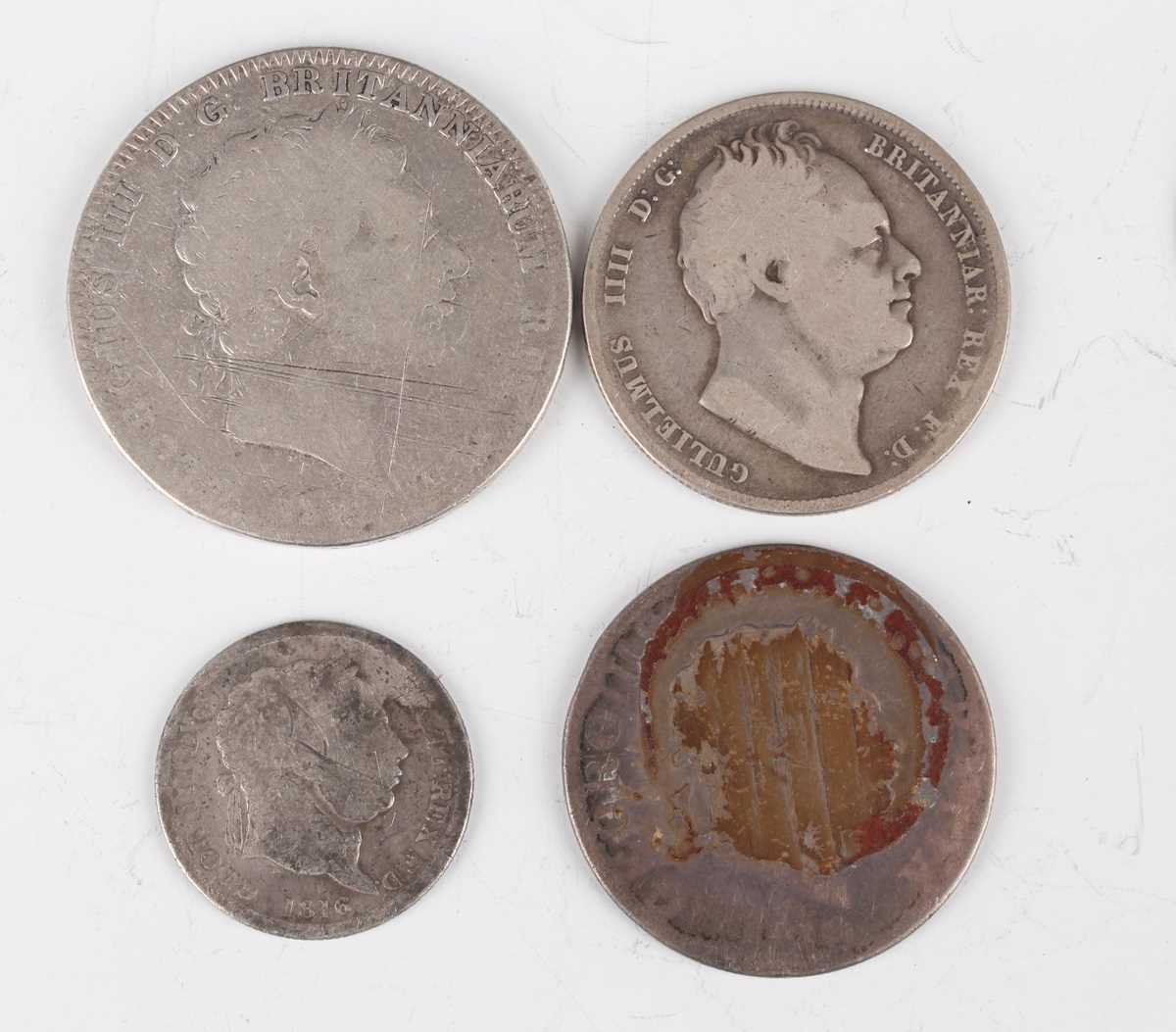 A collection of British silver coinage, including George III, Victoria and George V, comprising - Image 2 of 3