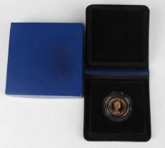 An Elizabeth II sovereign 1979, cased and boxed.
