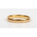 A 22ct gold wedding ring, Birmingham 1929, weight 4.3g, ring size approx N1/2.