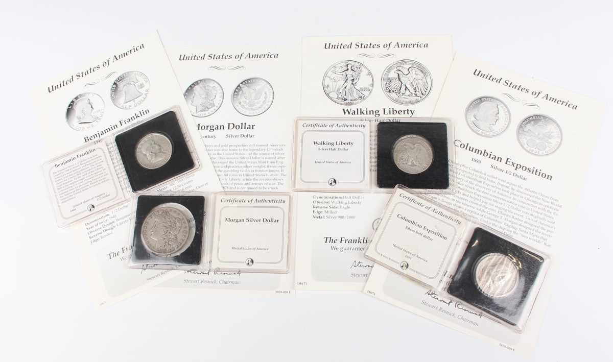 A collection of 18th, 19th and 20th century silver and other coinage, including half-crowns, - Image 6 of 8