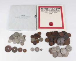 A collection of 18th, 19th and 20th century British and world coinage, including a Victoria Old Head