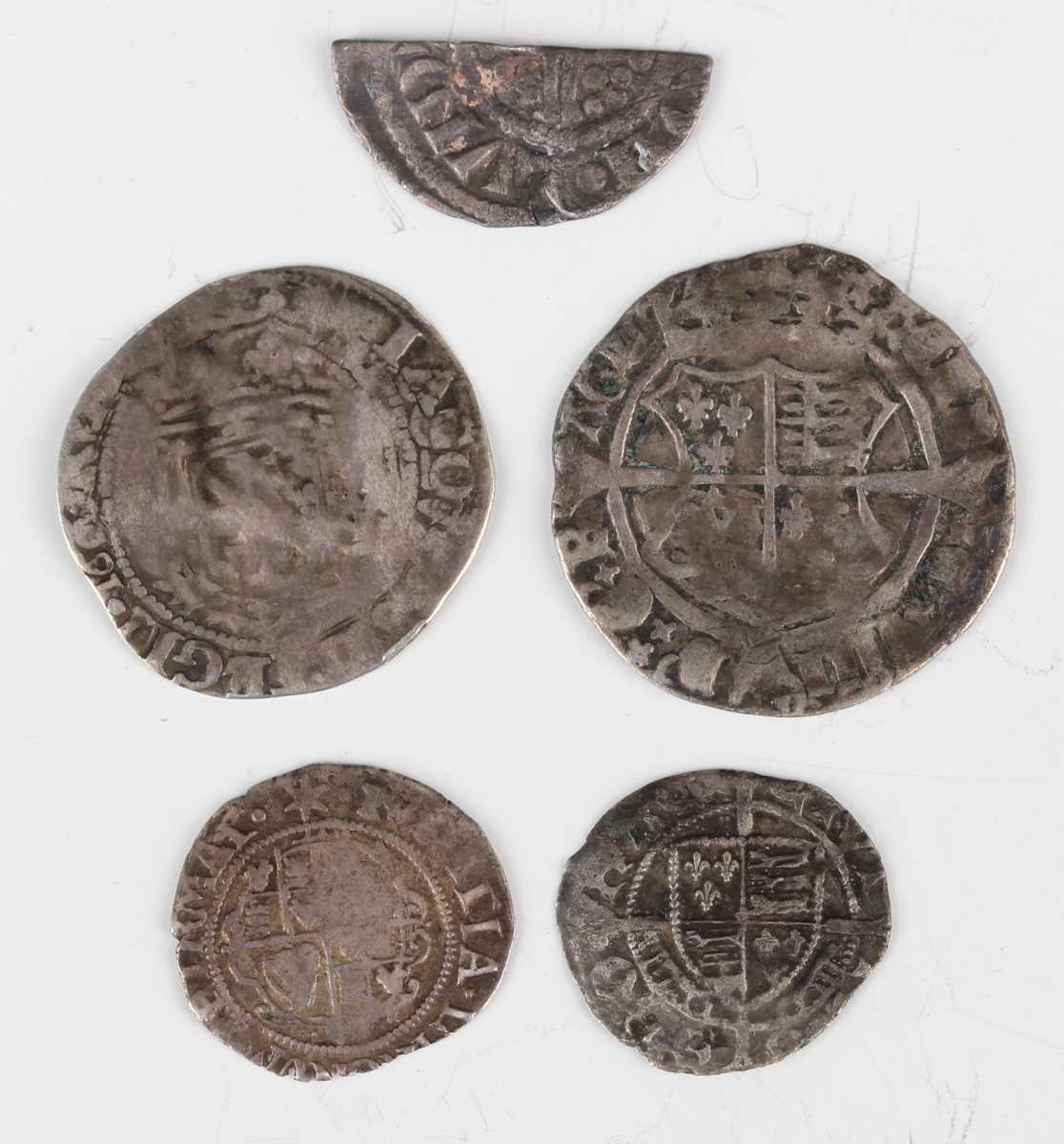 An Ireland Henry VIII second harp issue groat 1540-1542, mintmark trefoil, together with a small - Image 2 of 2