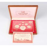 A Republic of Singapore proof seven-coin set 1980, boxed with certificate.