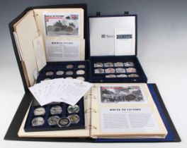 A large group of Elizabeth II Westminster Mint and Royal Mint commemorative coins, including a