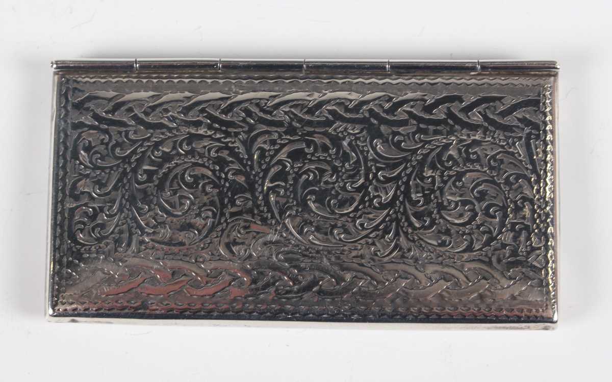 A mid-19th century Russian silver snuff box, 84 zolotnik, of rectangular form with curved ends, - Image 9 of 16