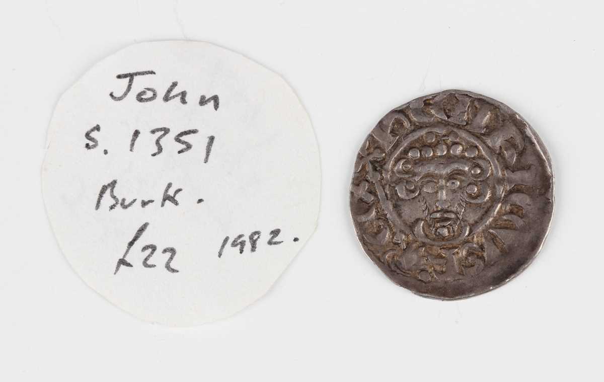 A John short cross penny 1199-1216, moneyer possibly Ricard B. on Lund, London Mint. - Image 3 of 3
