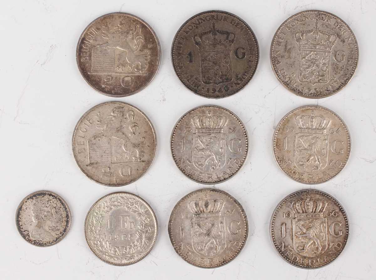 A small collection of various European and world silver and metal coinage, including a Switzerland - Image 5 of 5