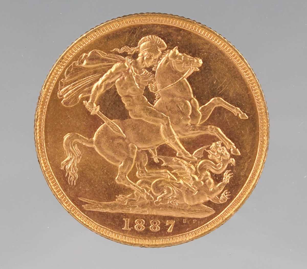 A Victoria Jubilee Head sovereign 1887, Melbourne Mint. - Image 2 of 2