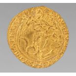 An Edward IV second reign gold angel 1471-1483, mintmark heraldic cinquefoil, S2091, weight 5.1g.