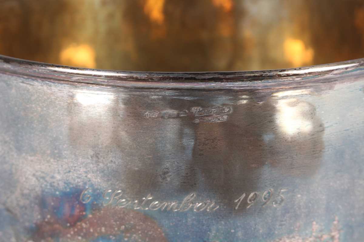 A Continental .800 silver circular bowl, diameter 15.9cm, and a collection of nine other Continental - Image 3 of 10