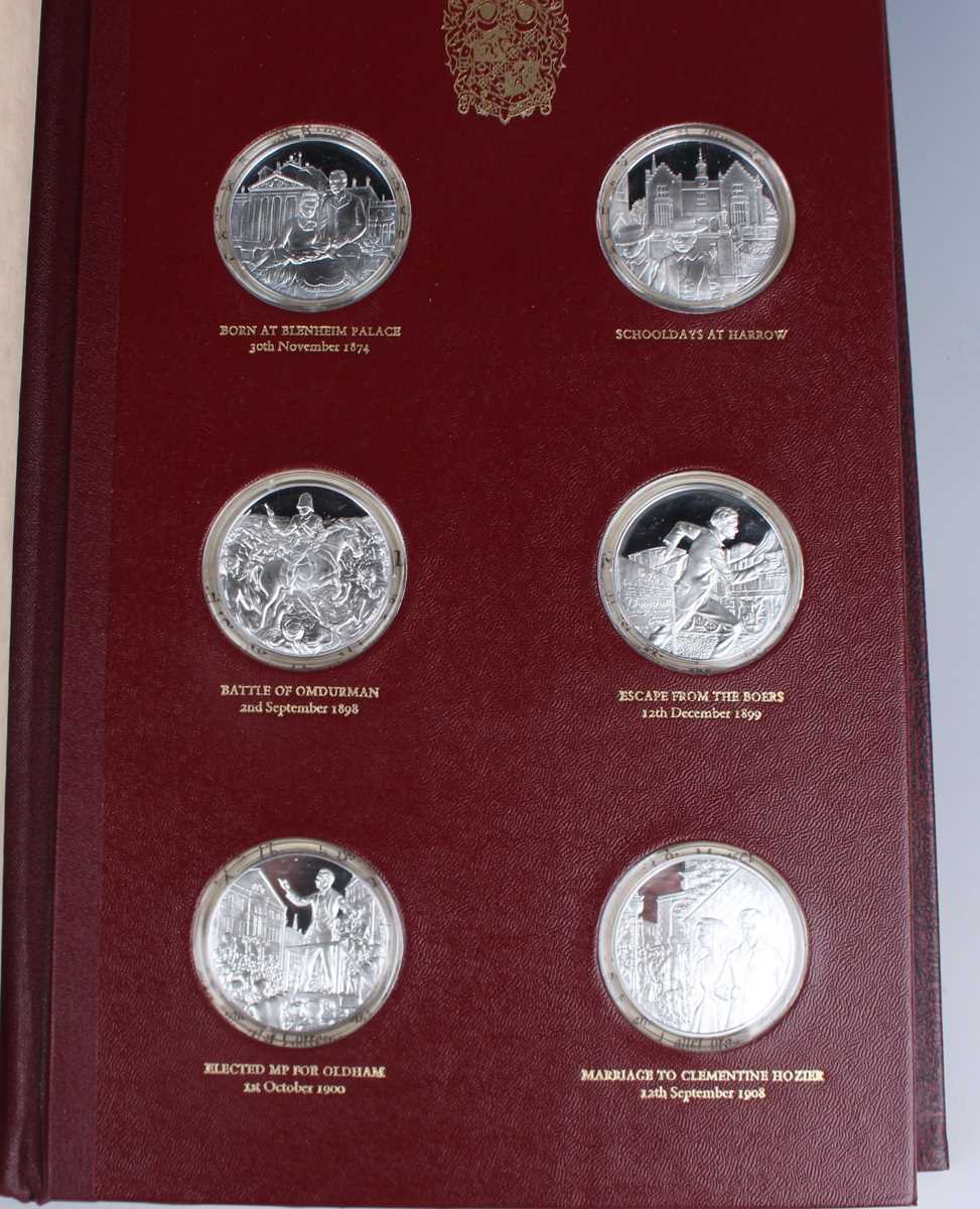 A collection of twenty-four John Pinches silver proof medallions, within an album detailed 'The - Image 2 of 6