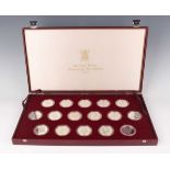 An Elizabeth II Royal Mint silver fifteen-coin set 1981 celebrating the Royal Marriage, cased (one