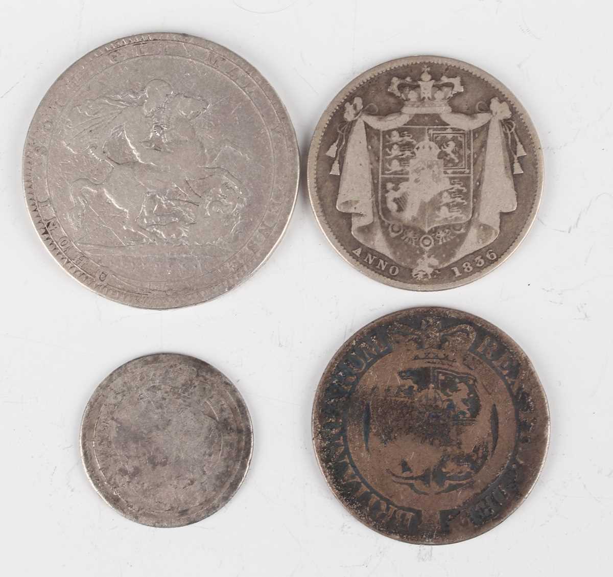 A collection of British silver coinage, including George III, Victoria and George V, comprising - Image 3 of 3
