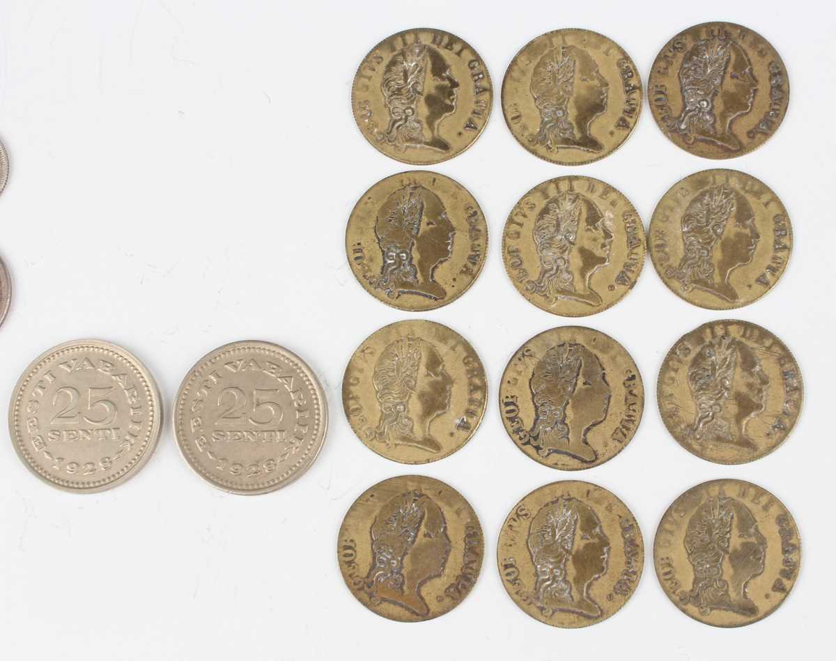 A collection of European and world coins and tokens, including a small group of USA coins, including - Image 5 of 7
