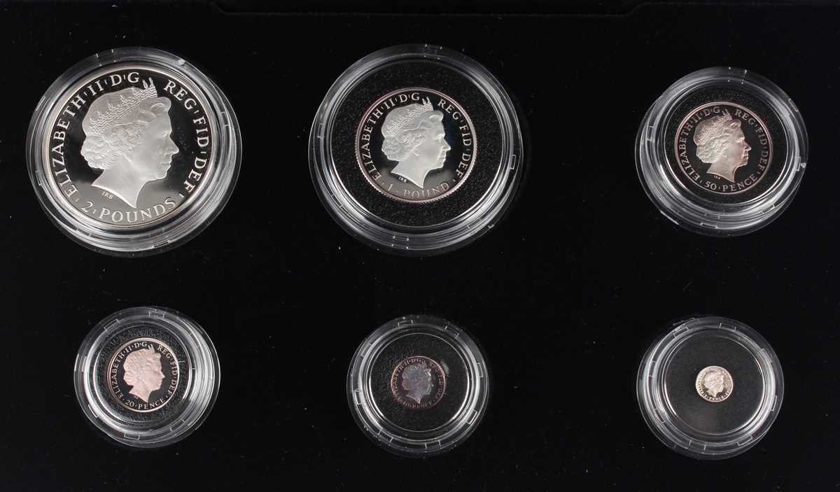 An Elizabeth II Royal Mint silver proof Britannia six-coin set 2014, cased with certificate and - Image 3 of 3