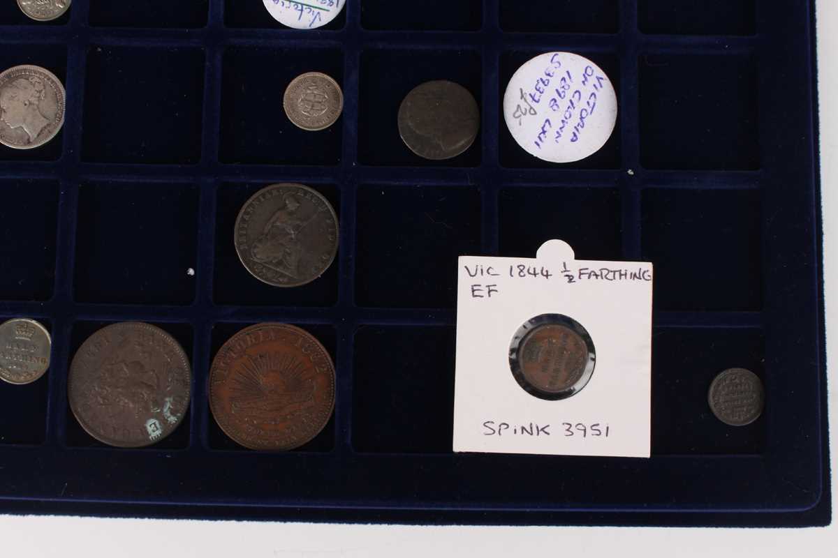 A Victoria Jubilee Head crown 1889 and a collection of other coins and tokens, including an - Image 7 of 9