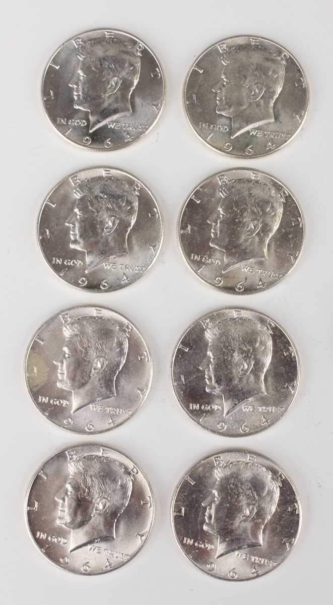 A group of USA Morgan dollars, including 1921 Denver Mint, a Large Head cent 1828 and a group of - Image 5 of 5