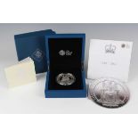 An Elizabeth II Royal Mint five-ounce silver coin celebrating HM The Queen's Diamond Jubilee 1952-