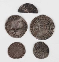 An Ireland Henry VIII second harp issue groat 1540-1542, mintmark trefoil, together with a small