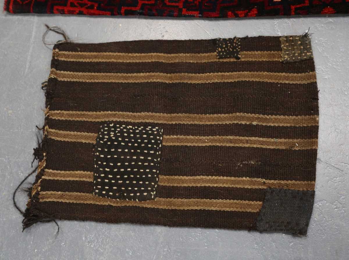 A Turkish flatweave bag, late 20th century, the two central bands worked with hooked polychrome - Image 9 of 9