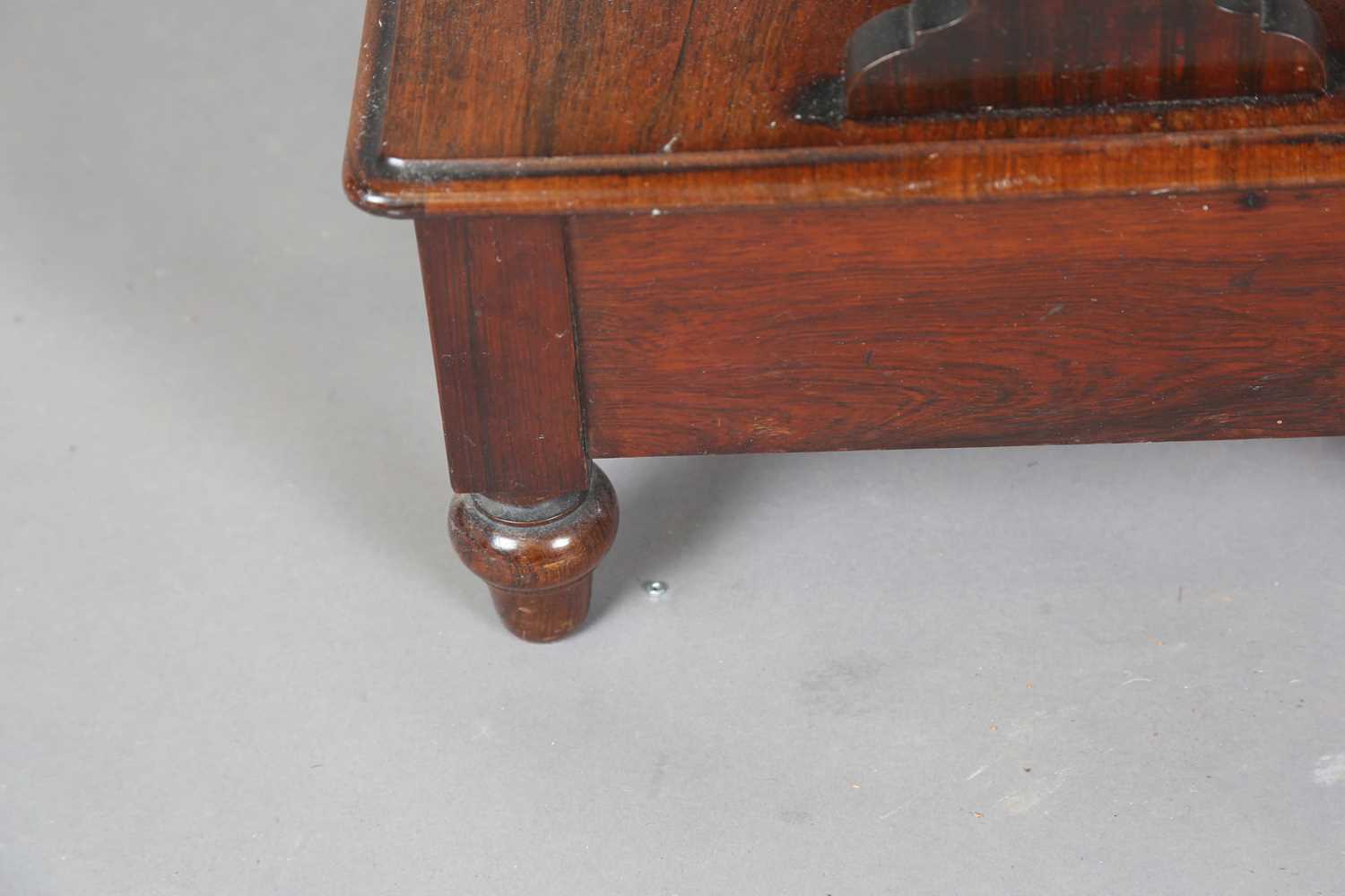 A Regency rosewood two-tier étagère, fitted with a single drawer, on turned legs, height 60cm, width - Image 7 of 9