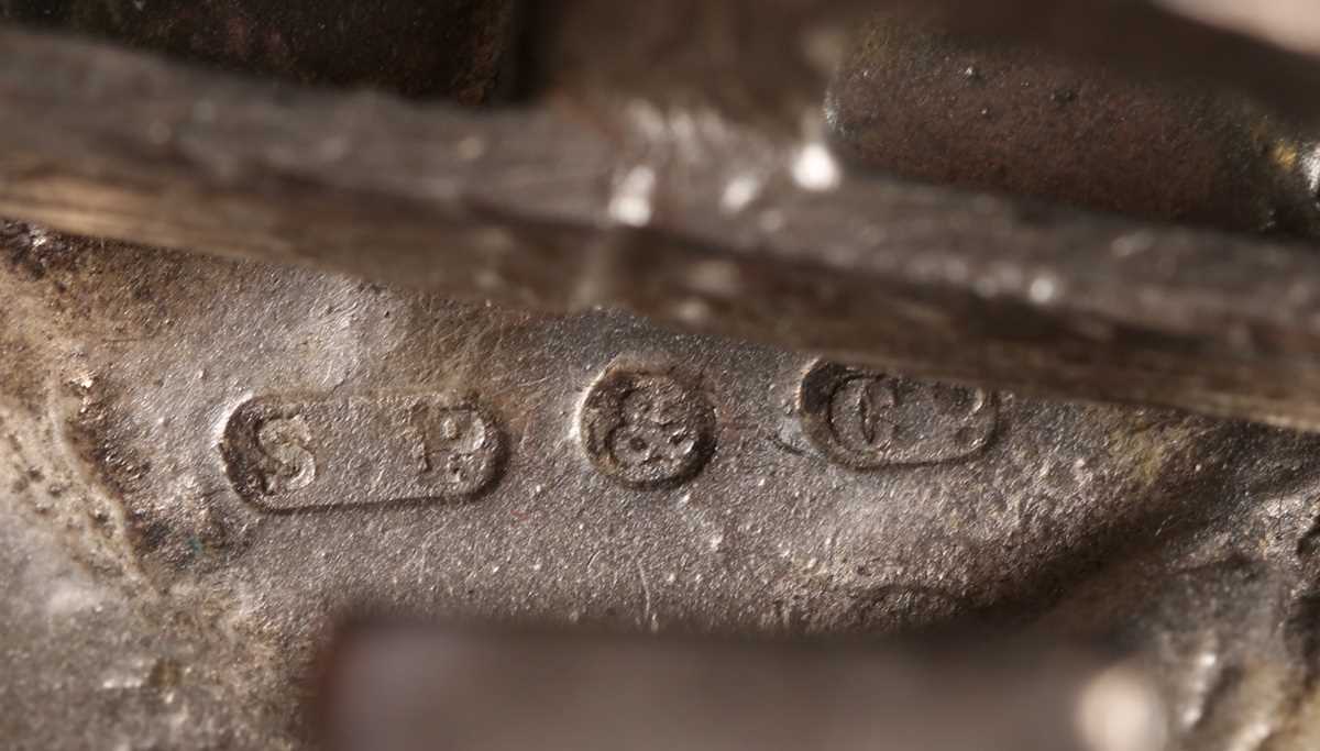 A 20th century plated cast metal novelty inkwell in the form of a golfer in full swing, height 13cm, - Image 8 of 12