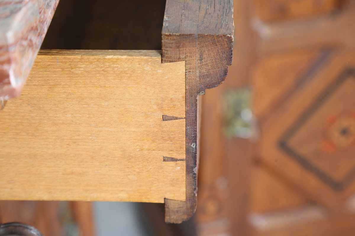 A pair of late Victorian Aesthetic Movement oak cabinets, in the manner of Charles Bevan, the - Image 4 of 16