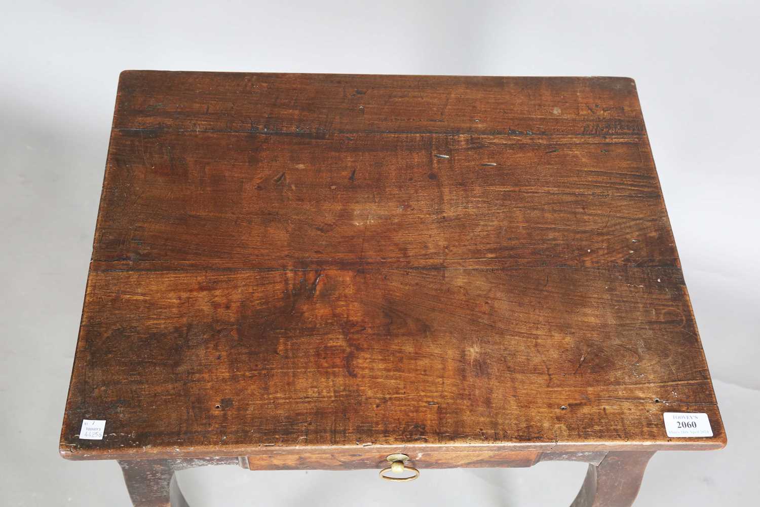 A small 18th century French walnut side table, fitted with a single frieze drawer, height 64cm, - Image 2 of 11