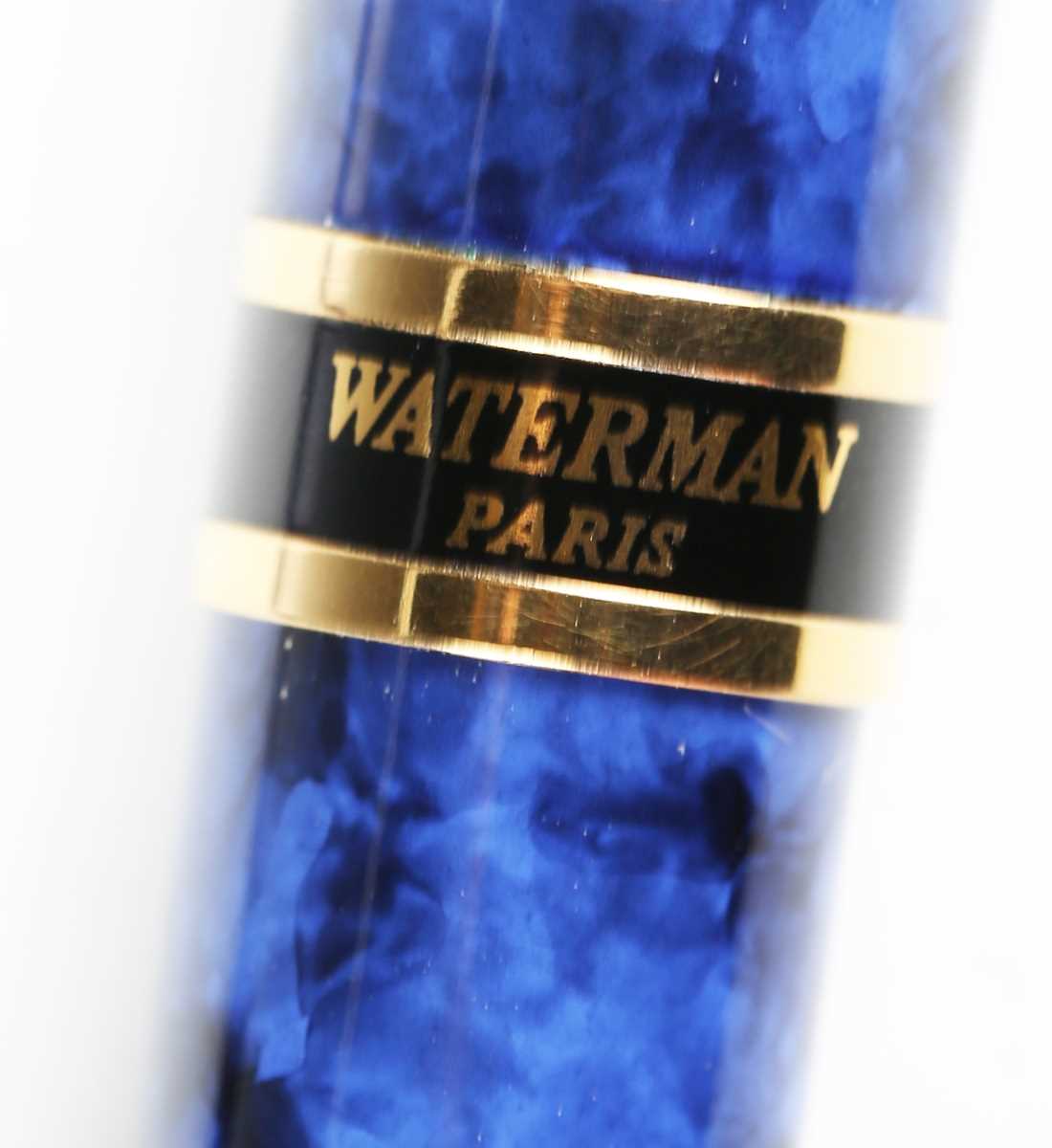 A Waterman blue cased fountain pen, boxed, two Sheaffer fountain pens and a silver propelling pencil - Image 4 of 17