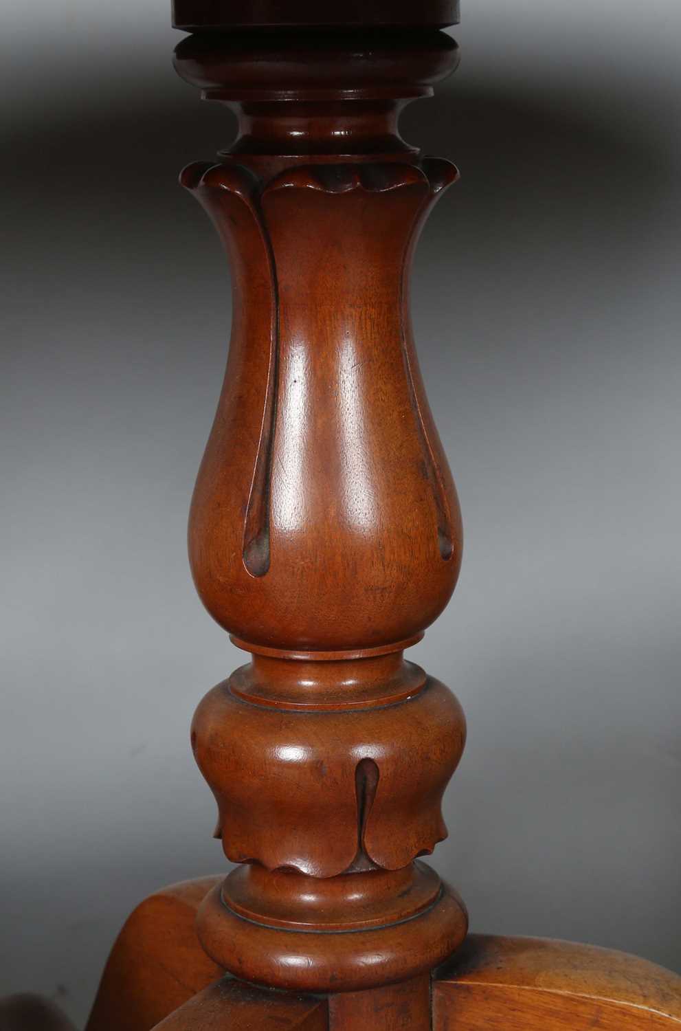 An early Victorian mahogany circular wine table, on a triform base, height 71cm, diameter 37cm, - Image 8 of 11