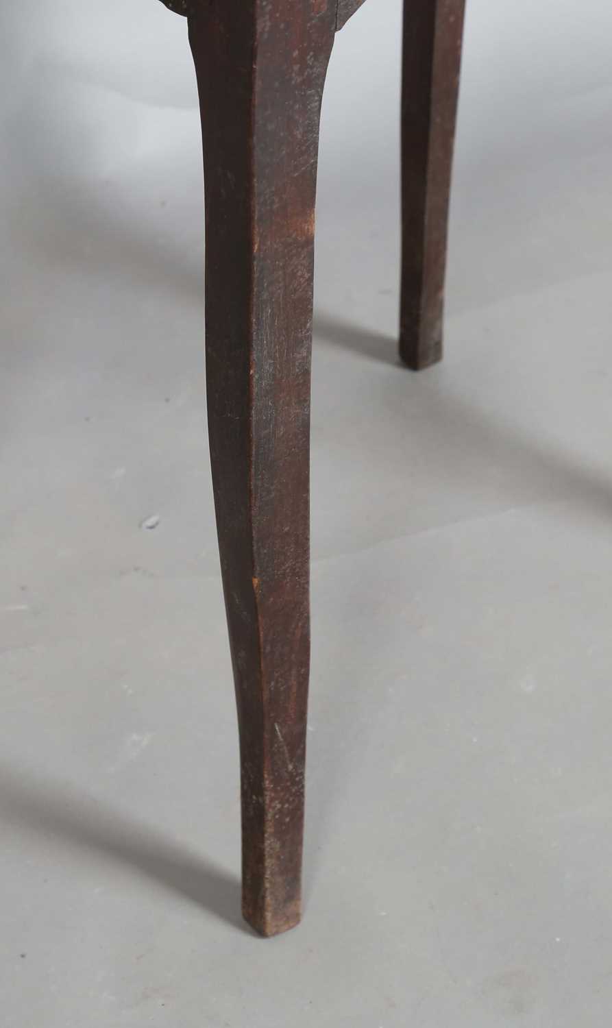 A small 18th century French walnut side table, fitted with a single frieze drawer, height 64cm, - Image 6 of 11