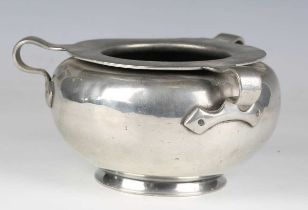 A Liberty & Co style pewter three-handled circular bowl, stamped to underside 'Tudric 05', width
