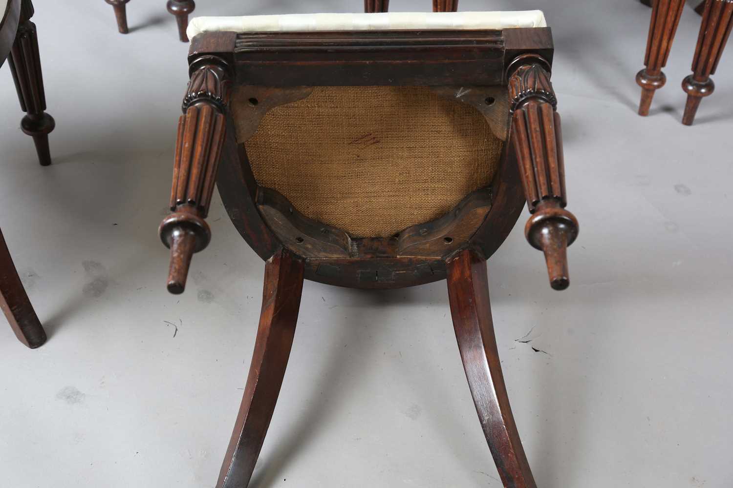 A set of six unusual Regency rosewood dining chairs, in the manner of Gillows of Lancaster, the - Image 23 of 23