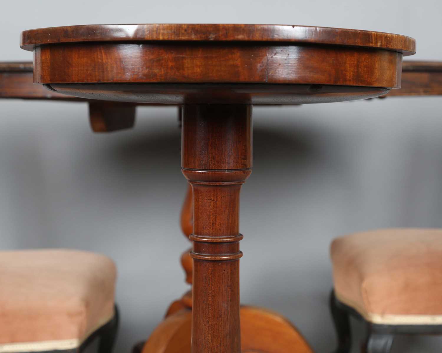 An early Victorian mahogany circular wine table, on a triform base, height 71cm, diameter 37cm, - Image 3 of 11