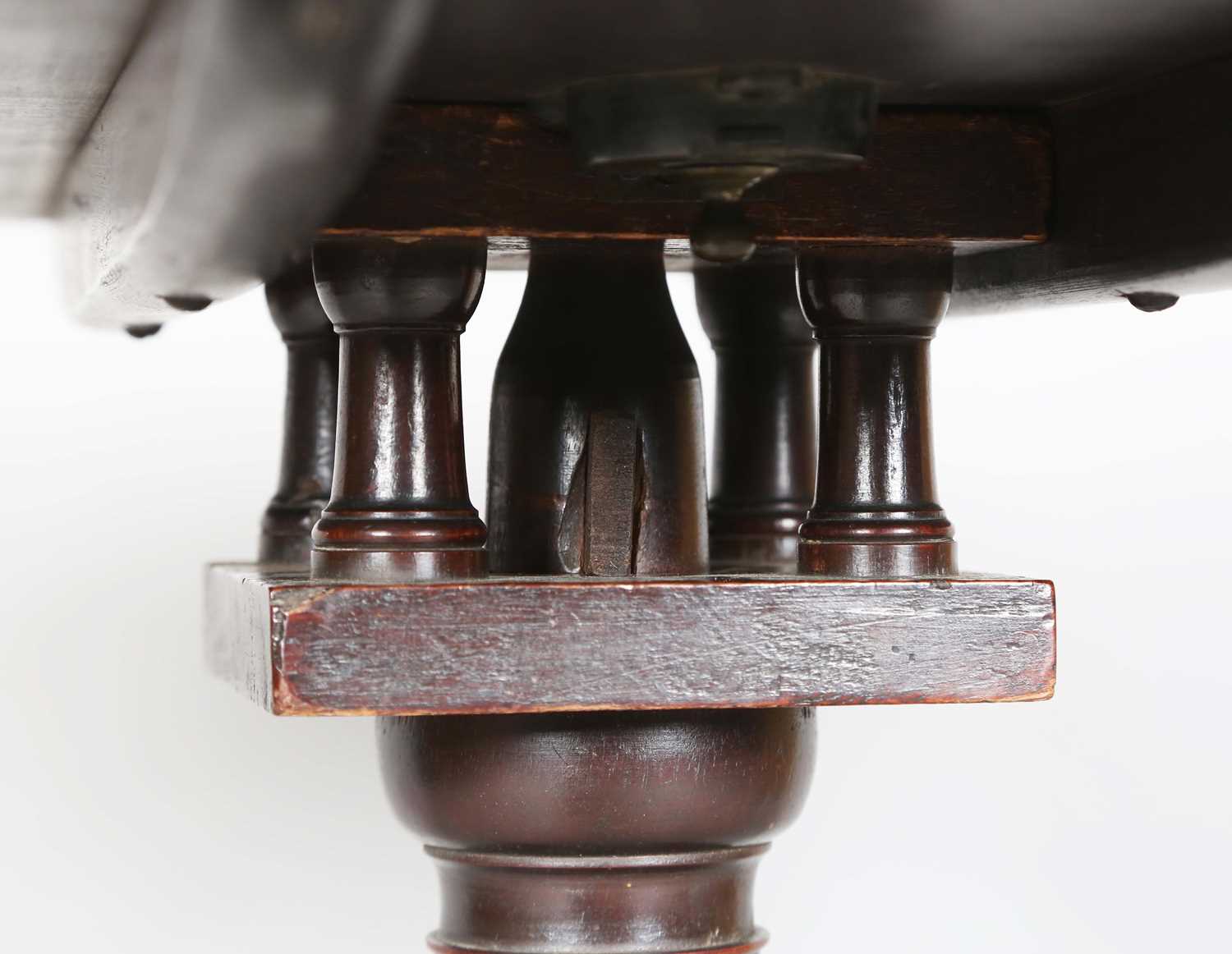 An early George III mahogany circular tip-top supper table with a birdcage mount and turned stem, - Image 3 of 7