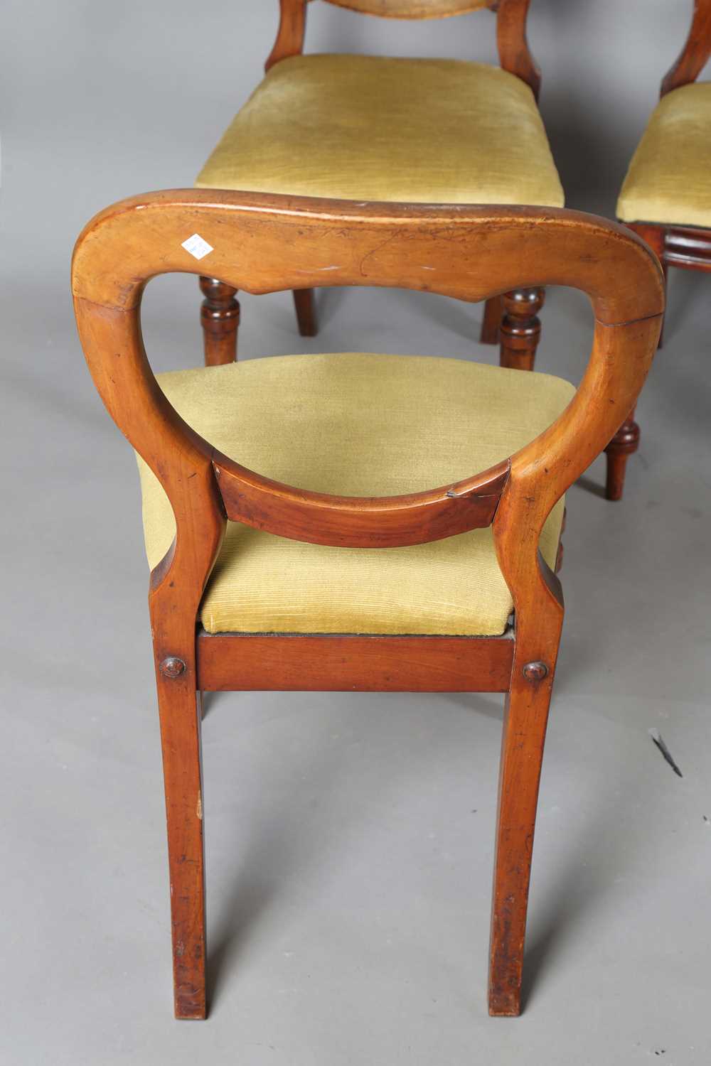 A set of eight late Victorian mahogany spoon back dining chairs, height 86cm, width 45cm. - Image 12 of 12