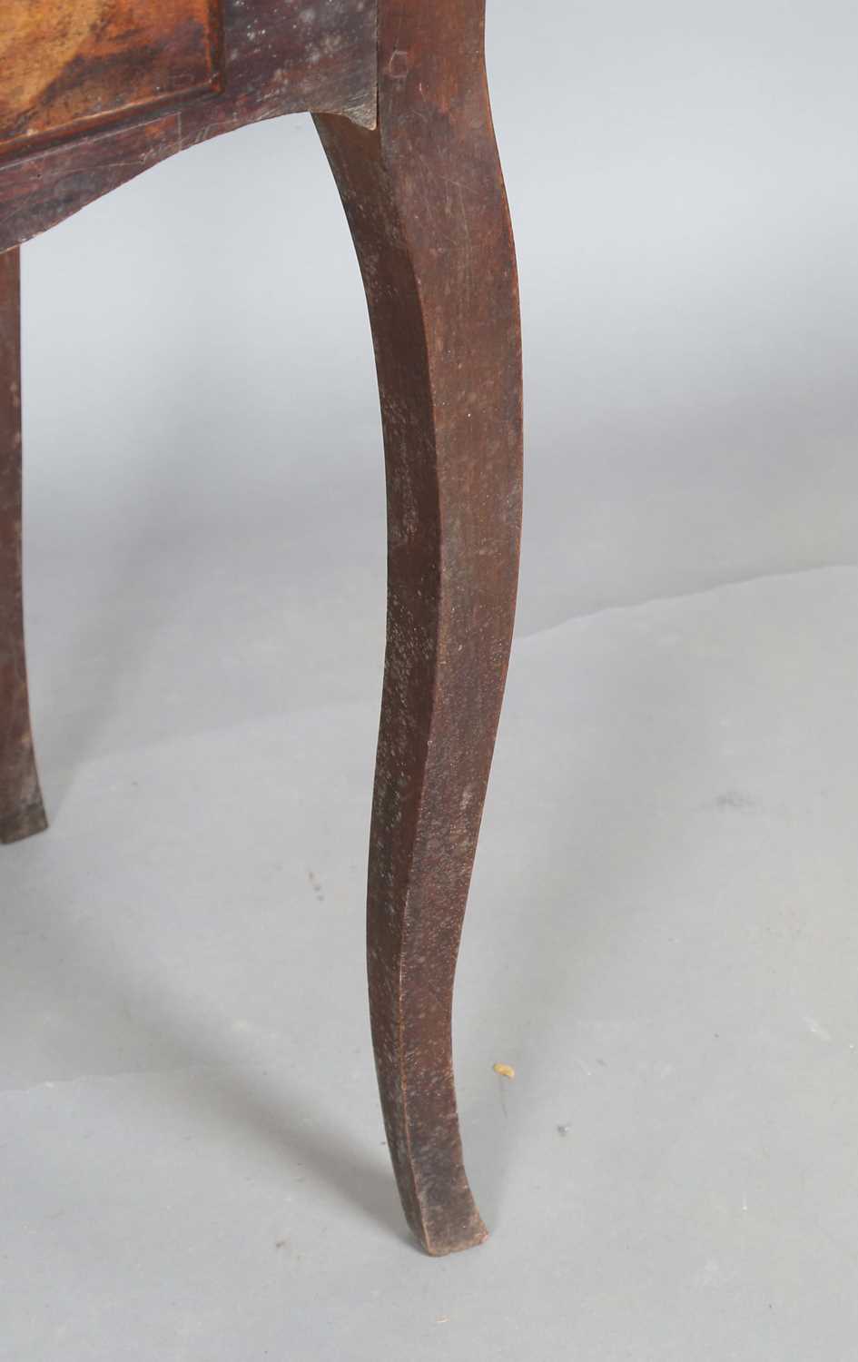 A small 18th century French walnut side table, fitted with a single frieze drawer, height 64cm, - Image 7 of 11