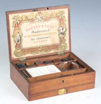 A late Victorian mahogany cased artist's box by Reeves & Sons, Manufacturers of Improved Permanent