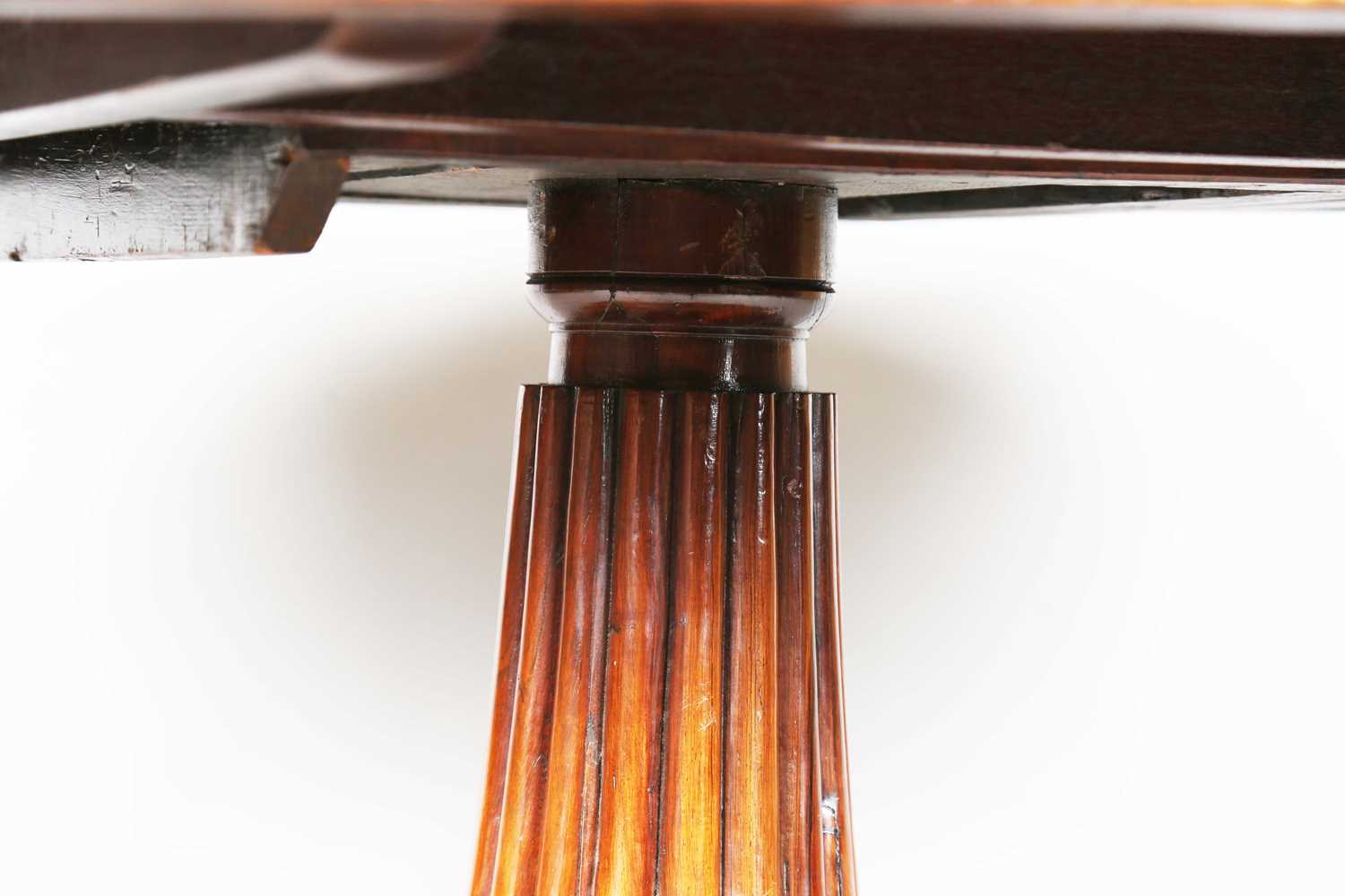 A William IV rosewood tip-top breakfast table, in the manner of Gillows of Lancaster, raised on a - Image 4 of 12