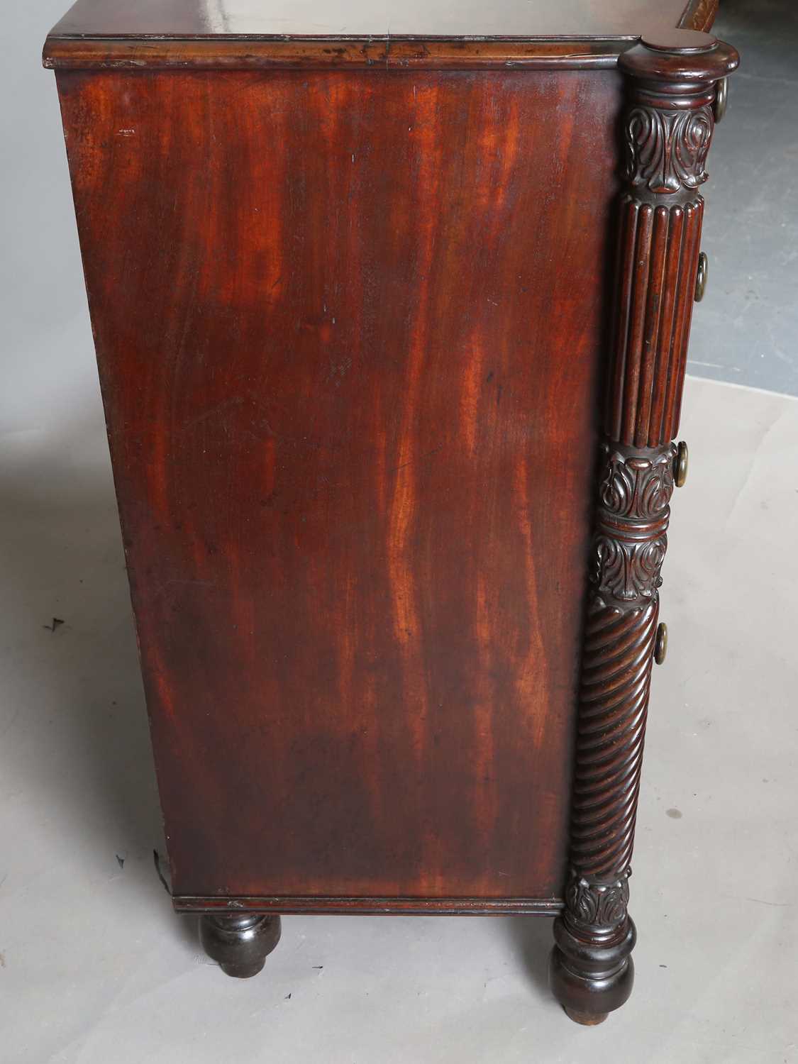 A good early Victorian mahogany bowfront chest of drawers, in the manner of Gillows of Lancaster, - Image 7 of 9
