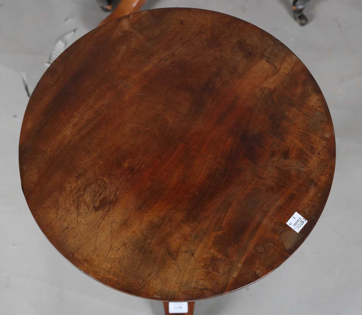 An early Victorian mahogany circular wine table, on a triform base, height 71cm, diameter 37cm, - Image 2 of 11