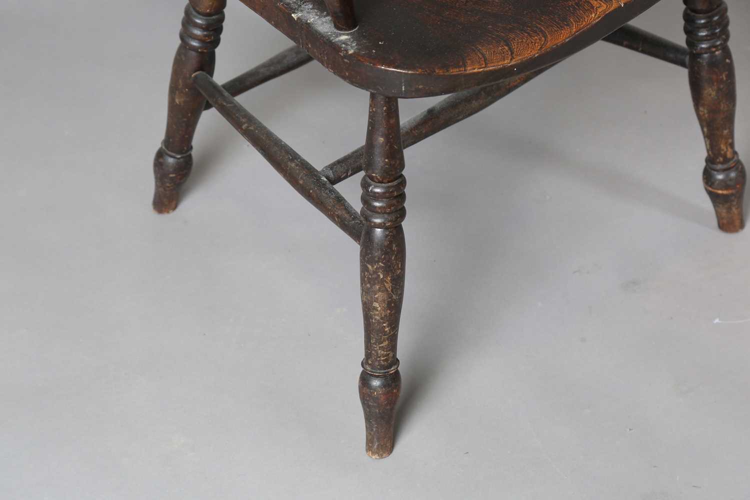 An early 20th century Arts and Crafts beech framed armchair, height 87cm, width 47cm, together - Image 14 of 23