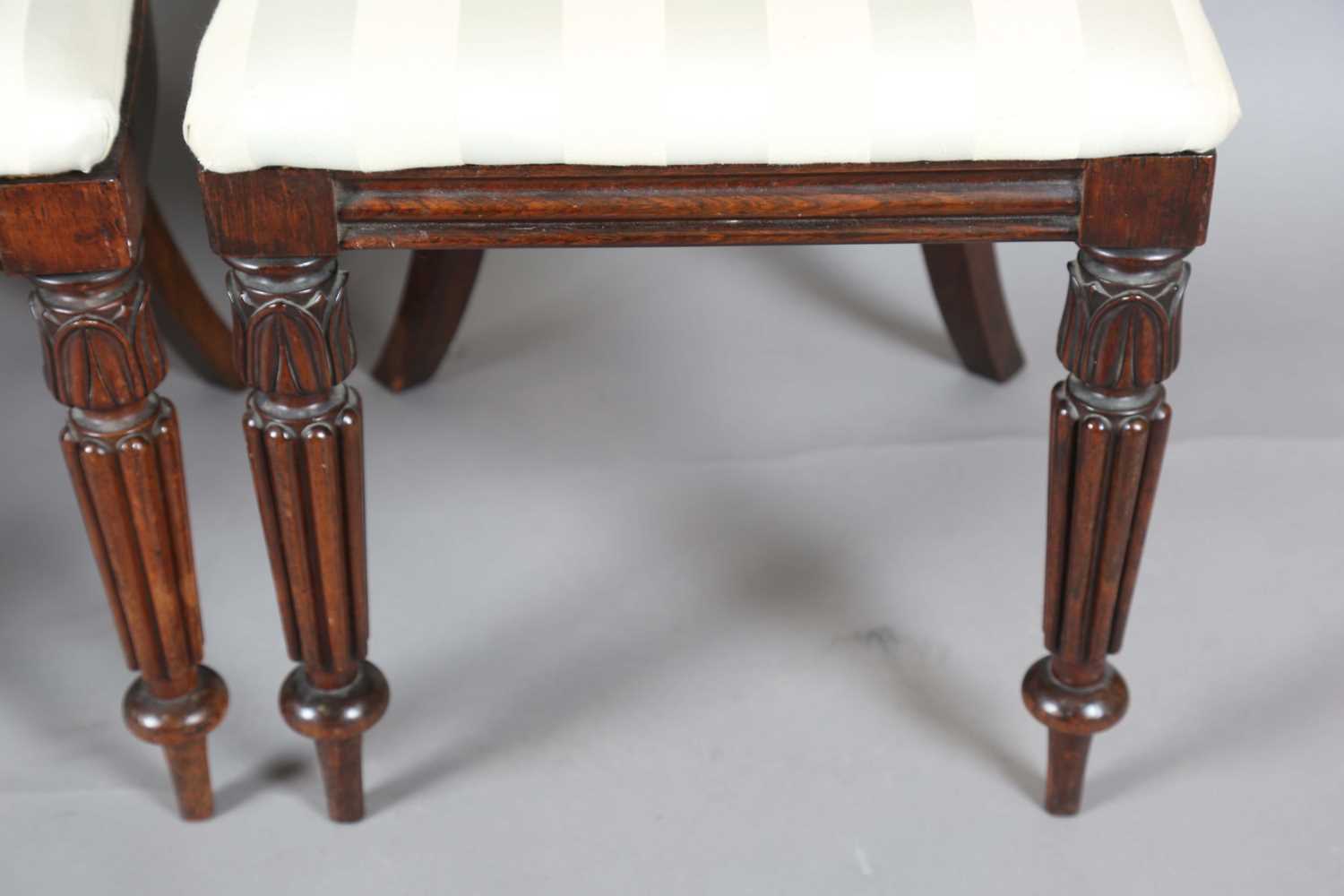 A set of six unusual Regency rosewood dining chairs, in the manner of Gillows of Lancaster, the - Image 5 of 23