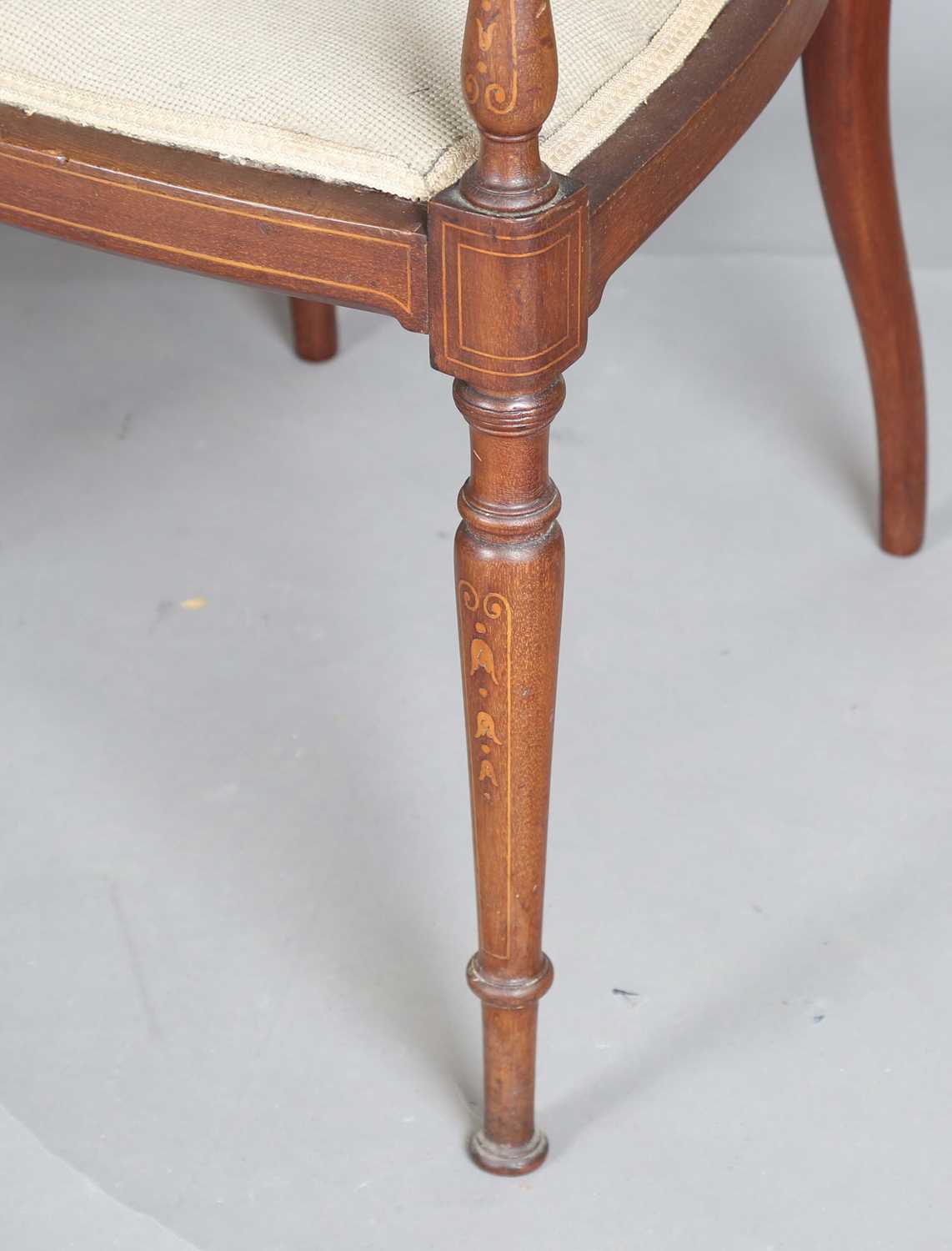 An Edwardian mahogany six-drawer music chest with blind fretwork decoration, height 94cm, width - Image 9 of 9